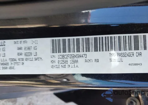 2011 Chrysler 200 Limited z USA, uszkodzony, nr VIN 1C3BC2FG5BN504473